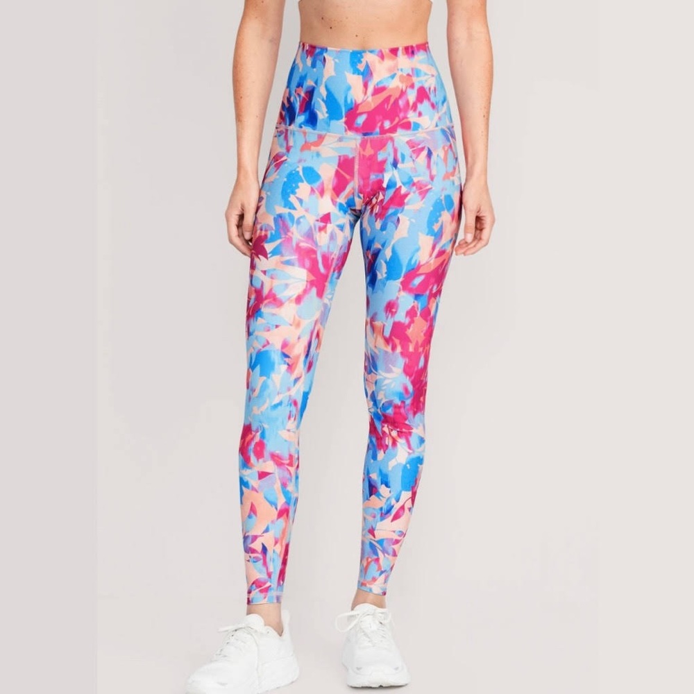 Old Navy PowerSoft Extra High-Rise Legging Pink Floral | size 2X